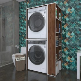 Resim Kenzlife çamaşır-kurutma makinesi dolabı bolodenka cvz 180*090*60 banyo kapaksız arkalıksız 