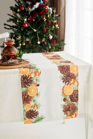 Resim AYSHome Portakal Christmas Yılbaşı Runner 