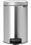 Resim Brabantia Çöp Kutusu 12 Litre Newicon Pedallı Mat Çelik 