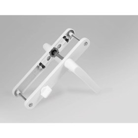 Resim Beyaz Pvc ve Alüminyum Yaylı Balkon Kapı Kolu, Şık ve Dayanıklı Tasarım 