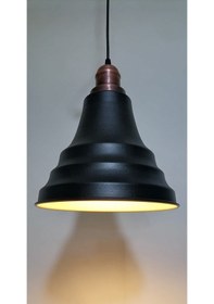 Resim Riolight Retro Siyah Içi Gold Tekli Metal Sarkıt Çap:23Cm (538286531) 