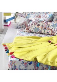 Resim Iyi Geceler Istanbul Up Style Çift Kişilik Pike Takımı Sarı 