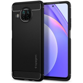 Resim Spigen Mi 10T Lite ile Uyumlu Kılıf Rugged Armor Matte Black 