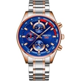 Resim Hanyang D Nıbosı Moda Erkek Saatler Üst Marka Lüks Kol Saati Kuvars Saat Altın Izle Erkekler Su Geçirmez Chronograph Relogio Masculino (Yurt Dışından) 