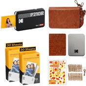 Resim Kodak Mini 2 Retro - Taşınabilir Fotoğraf Yazıcısı + BUNDLE ( Siyah ) 