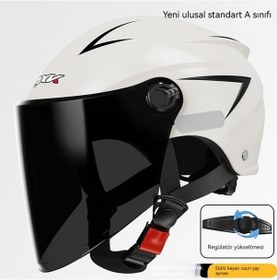 Resim Xinxin Güneş Korumalı Dört Mevsim Kask Beyaz 