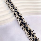 Resim Çift Taraflı Siyah Püskül Kenar - Dikiş, Örgü ve El İşi Projeleri için Polyester Dekoratif Kurdele - Giyim, Aksesuarlar ve Ev Dekoru için Mükemmel, Giysi Süslemeleri | Çok Yönlü Kurdele | Yumuşak Dokulu 