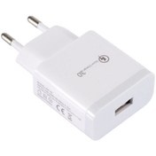 Resim NOYİSKA 15w Qc 3.0 Usb Giriş Hızlı Şarj Adaptörü Xiaomi Samsung Iphone Oppo Huawei Uyumlu Şarj Aleti 