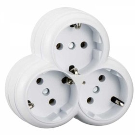 Resim hagiki 3'lü Topraklı Golyat Grup Priz Çoğaltıcı (1 Adet) 