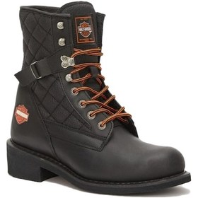 Resim Harley Davidson New Worker Hakiki Deri Kadın Bot Siyah 39 