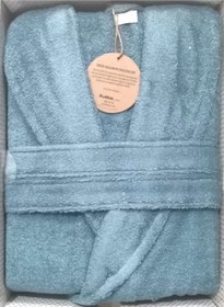 Resim %100 Pamuk Colourist Şal Yaka Bornoz Maldiv Maldiv 