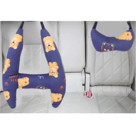 Resim Steellaar Araba H Şekli Baş Desteği Yastığı Çocuk Araba Uyku Güvenliği Seyahat Yastığı (Yurt Dışından) 