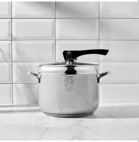 Resim Hisar Bergama İndüksiyon Tabanlı Düdüklü Tencere 6 Lt Gümüş 