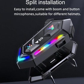 Resim Y20 Siyah Bluetooth Intercom 