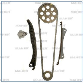 Resim Eksantrık Zıncır Setı Astra / Corsa / Combo 03 Albea / Doblo / Palıo / Punto / Lınea / Egea / Fıorıno 1.3jtd-1.3cdtı Euro 4-5 6 Parça Kapalı Zıncır 55177460 6606024 