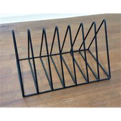Resim Üçgen 7 Aralıklı Metal Masaüstü Dergilik Ve Kitaplık 