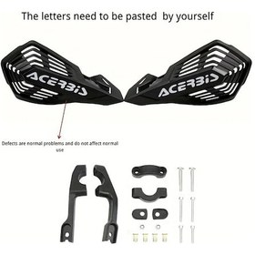 Resim Hightower Ktm Yamaha Honda Exc Crf Universal Siyah Motosiklet El Koruyucu 360 Derece Dönebilir Kaymaz 