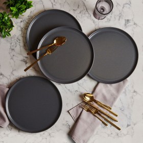 Resim Keramika Nordic 4'lü Servis Tabağı - Gri - 28 cm 