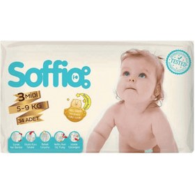 Resim Soffio Midi Çocuk Bezi 34'lü 5-9 kg 