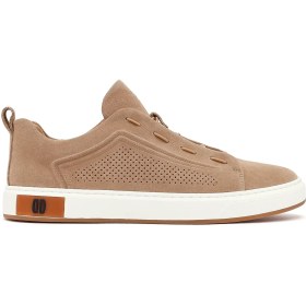 Resim Derimod Erkek Bej Bağcıklı Süet Deri Sneaker 26SFD698110 