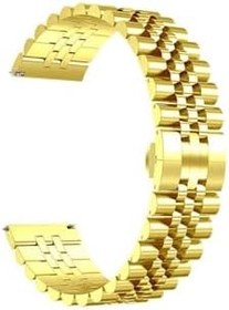 Resim PSR aksesuar Gold KRD-36 20mm Metal Zore Kordon-Gold Galaxy Watch Active 2 40mm ile uyumlu 