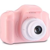 Resim Mini 1080P Hd Kamera Çocuklar Için Fotoğraf Makinesi Pembe 