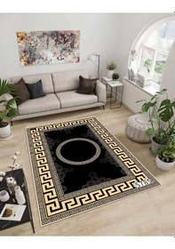 Resim Dijidekor Işıltı Koleksiyonu Model16 Süngerli Dijital Baskılı Saçaksız Mutfak Halısı Yolluk 