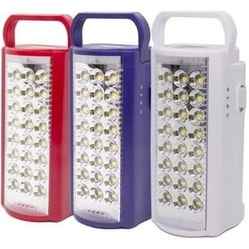 Resim 24 Büyük Ledli 80 Saat Yanan Powerbank Özellikli Akülü Led Işıldak Açık Lacivert 