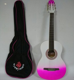 Resim Valencia Gypsy Rose GRC1KPUB Klasik Gitar Seti (Mor) | 7/8 Boyut - İnce Sap - Kılıf ve Askı Dahil 