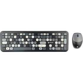 Resim Hunter Mint XT Retro Kablosuz Klavye Mouse Set 