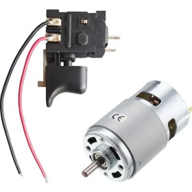 Resim Depolife 14.4V Dc Motor ve Elektronik Hız Kontrol Tetik Seti Cnc Uygulama Proje Ödev RS775 Powertech 
