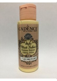 Resim Cadence Style Matt Fabric Kumaş Boyası F-604 Vanilya Sarı 