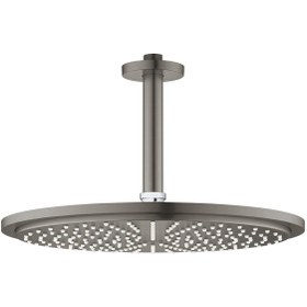 Resim Grohe Rainshower Cosmopolitan Tepe Duşu Ve Tavan Dirseği 142mm Brushed Hatd Graphite - 26067al0 