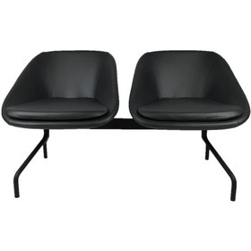 Resim Kutuofis Goldsit Alto Ikili Bekleme Koltuğu (Antrasit Deri) 