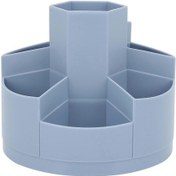 Resim Ganzhoushop Mprınce Kalemlik Büyük Kapasiteli 360 Derece Dönüş Aşınmaya Dayanıklı Saklama Kalemlik Ofis Okul İçin Mavi 