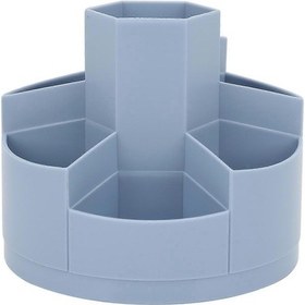 Resim Ganzhoushop Mprınce Kalemlik Büyük Kapasiteli 360 Derece Dönüş Aşınmaya Dayanıklı Saklama Kalemlik Ofis Okul İçin Mavi 