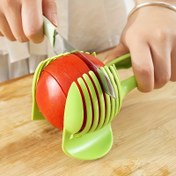 Resim Multi-Function Sebze ve Yumurta Dilimleyici Aracı - Yumurta, Patates, Domates, Limon, Elma Şekillerinde Kesmek İçin Kolay Kullanımlı Mutfak Aleti, Taşınabilir Açık Hava Mutfak Gereçleri, Temel Mutfak Aleti 