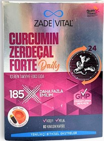 Resim Zade Vital Curcumin Zedaçal Forte Daily 60 Kapsül 