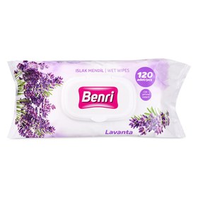 Resim Benrı Islak Mendil Lavanta 120'li 