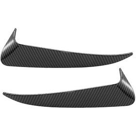 Resim C Sınıfı W205 C43 C63, 2014-2019 İçin Karbon Fiber Görünümlü Arka Tampon Havalandırma Kapağı, 2 Adet Set 