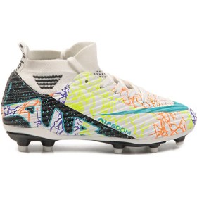 Resim Beyaz Siyah Çoraplı Erkek Çocuk Krampon Air 600 F 