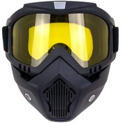 Resim Jet Kask Maskesi Sarı Siyah 