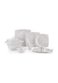 Resim Neva Mentol Esinti Premium Kare Yemek Takımı- 60 Parça 
