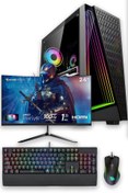 Resim e-Vix Uranus i5-10400F 24" 16 GB RAM 512 GB M.2 NVMe SSD RX580 8 GB FreeDOS Masaüstü Oyuncu Bilgisayarı İzoly