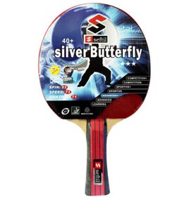 Resim Seftil S0083 Silver Butterfly Masa Tenisi Raketi 