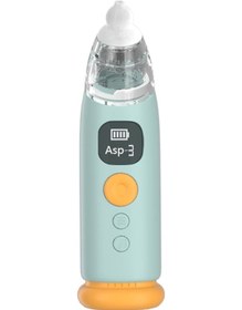 Resim Kangvka Yeni Doğan Ve Bebekler İçin Elektrikli Burun Emici, 3 Seviye Emme Gücü, Geri Akış Engeli, Sakinleştirici Müzik Ve Işıklı, 3 Farklı Silikon Uç, Yeşil Dahili Li-poly Batarya 