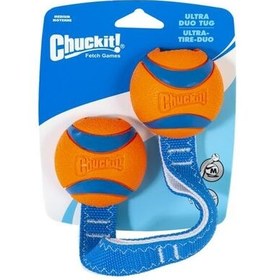 Resim Chuckit! Ultra Duo Tug 2'li Köpek Çekiştirme Topu - Orta 