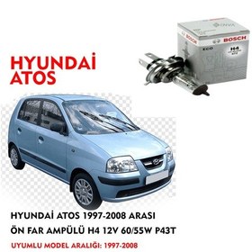 Resim HYUNDAİ ATOS 1997-2008 ARASI ÖN FAR AMPÜLÜ H4 12V 60/55W P43T 