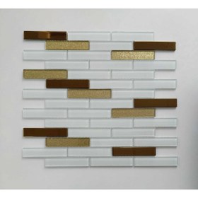 Resim MozaiKristaL Mutfak Tezgah Arası Ve Iç Dekorasyon Için 20x98x4mm Kristal Mozaik. ( 1 Koli = 1 M2 Fiyatıdır ) 