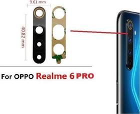 Resim OPPO REALME 6 PRO Arka Kamera Camı Lens Yapışkanlı 